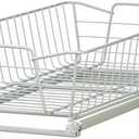 ClosetMaid 11 in. Pull Out Cabinet Organizer, Heavy Duty, Slide Out Pantry Shelves Drawers for Kitchen, Bathroom, White