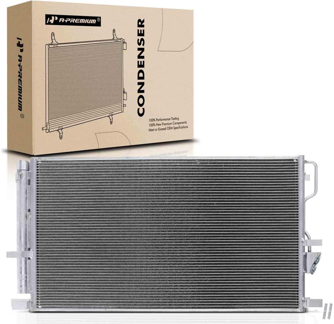 A-Premium Air Conditioning A/C Condenser Compatible with Hyundai Tucson 2019-2021 2.0L 2.4L & Kia Sportage 2020-2021 2.4L FWD, Replace# 97606D3820