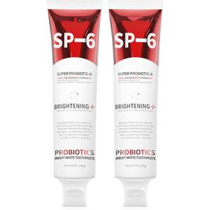 2PCS-SP-6 Whitening Toothpaste, Teeth Whitening, Enamel-Safe, Fluoride-Free, Fresh Mint, Fresh Breath
