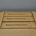 Arch Backdrop Stand and Cover Set, 3 Metal Balloon Arch Backdrop 4ft 5ft 6ft, Gold Arched Stand Frame for Wedding, Parties,Birthday, Backdrop Decorations (White,4ft+5ft+6ft)