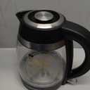 Chefman Electric Kettle, 1.8L 1500W, Hot Water Boiler, Removable Lid for Easy Cleaning, Auto Shut Off, Boil-Dry Protection, Stainless Steel Filter, BPA Free, Borosilicate Glass Electric Tea Kettle (Black)