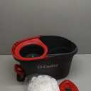 O-Cedar EasyWring Microfiber Spin Mop, Bucket Floor Cleaning System, Red, Gray, Standard