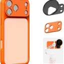 SMALLRIG FilMov Bumper Phone Case for iPhone 17 Pro Max, Hollow Back Design with Lens Backplate, 67mm Filter Adapter Compatible with Phone Gimbal Stabilizers, for DJI for Insta360, Orange- 5795