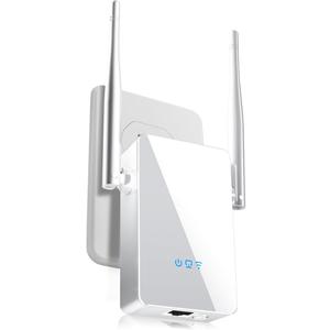 2026 WiFi Extender Signal Booster, New Gen Internet Booster for Home, 4X Faster, Covers up to 10,000 sq.ft, Wi-Fi Repeater with Ethernet Port, Wireless Long Range Amplifier, Easy Setup (White)