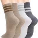 Striped Pilates Socks with Grips for Women