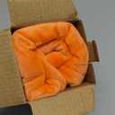 Fall Orange Throw Pillow Covers Decorative Velvet Set of 2 16x16 Inch Pillow Covers, Soft Burnt Orange Pillowcases for Couch Sofa Bed Living Room, Farmhouse Boho Decor, Accent Cushion Covers