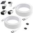 2Pack Power Cable for eufy SoloCam S220/ S340, C210, USB Type-C Extension Cable for eufyCam 3/ S330, 3C/ S300, Weatherproof Flat Charging Cord for eufy Indoor Cam S350/ C220/ C210, Indoor Outdoor Use