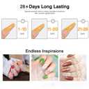 GLUI Nail Glue, 15g Solid Nail Glue Kit, Solid Nail Gel for Press On Nails, Strong Adhesive Nails Kit for Women DIY Home Salon Use, The Key to Safer, Longer-Lasting Nails (3-B)