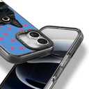 Bouvardia for iPhone 17 Case, Cute Girly Design for Women, Shockproof & Aesthetic, Cat & Polka Dots