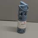 Lifefactory 22-Ounce Glass Water Bottle with Active Flip Cap and Protective Silicone Sleeve, Denim