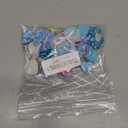 Chenkou Craft Mix Bulk Random 15pcs Blue Fabric Ribbon Flowers Bows Craft Wedding Ornament Appliques (Blue)