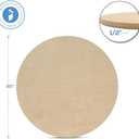 Wood Circles 30 inch, 1/2 Inch Thick, Birch Plywood Discs, Pack of 1 Unfinished Wood Circles for Crafts, Wood Rounds by Woodpeckers