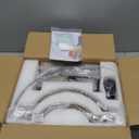 23'' 6-Light Wood Farmhouse Chandelier for Dining Room Vintage Rustic Oak Brown Pendant Light Fixtures Globe Hanging Ceiling Lighting for Hallway Entryway Foyer Kitchen Living Room Bedroom (Ord Red Brown)