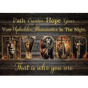 Jesus and Lion Bible Puzzles 1000 Pieces for Adults, My God Jigsaw Puzzles Easter, Religous Puzzle Christian Puzzles for Home Decor