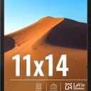 LaVie Home 11x14 Picture Frame for Wall Display, 11 x 14 Black Picture Frame with HD Plexiglas, 11 by 14 Poster Frame 1 Pack, Display Frame for Vertical or Horizontal, Classic Collection