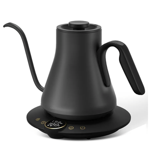 Cocinare FLOW B9 Gooseneck Electric Kettle, Precise Temperature Control for Pour-Over Coffee & Tea Brewing, Stainless Steel Interior, Rapid Heating for Boiling Water, 1500W/0.9L, Matte Black