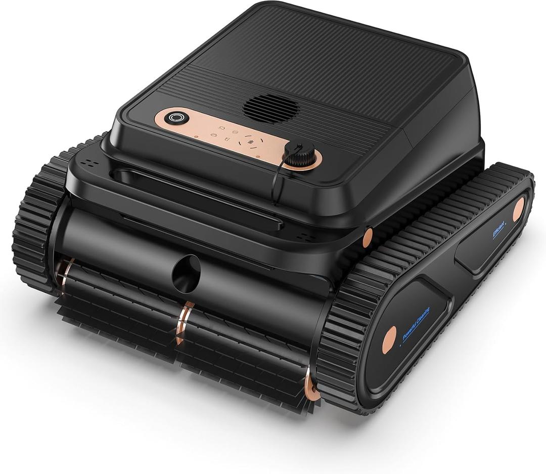 U8 Cordless Robotic Pool Cleaner, Pool Vacuum for Inground Pools, Wall & Waterline Cleaning, 150min Battery Life, Intelligent Route Planning, for Pools up to 2,000 Sq.ft (Black)