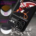 Cool Basketball Sports Sneaker Phone Case for iPhone 16 Pro Case for Boys Men Shockproof Street Designer Aesthetic Compatible with iPhone 16 Pro (Air Red TPU)