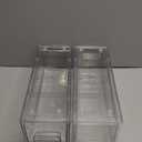 Sorbus Small Wide Clear Storage Drawers (2 Pack) – Stackable Storage Drawers for Pantry, Fridge, or Cabinet – Slide Out Clear Bins with Handles for Organizing