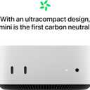 Apple 2024 Mac mini Desktop Computer with M4 chip with 10core CPU and 10core GPU: Built for Apple Intelligence, 16GB Unified Memory, 256GB SSD Storage, Gigabit Ethernet. Works with iPhone/iPad
