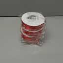 4 x 1 inch x 25 Yards Double Faced Red Polyester Satin Ribbon for Gift Wrapping,Wedding Decoration, Bows Making, Sewing, DIY Crafts