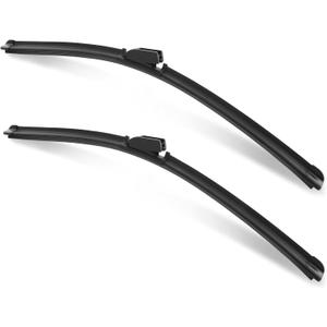 BJSIA QUALITY Premium All-Season 22" + 22" Windshield Wipers Blades pair for front windshield, Wiper Blades Easy Install & Durable Stable Quiet Car Accessories(Set of 2) (black)
