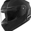 Sena OUTRUSH 2 Modular Smart Motorcycle Helmet with Bluetooth Connectivity and Mesh Intercom Communication (Matte Black, L)