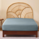 FreshCulture Bamboo Fitted Sheet, Cooling Sheets Full Size, Viscose Derived from Bamboo, Durable and Ultra Soft Breathable Bottom Sheets, Full, Bahamas Blue