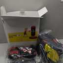 QPAU Kids Punching Bag Toy with Boxing Gloves, 66 Inch Larger Stable Kids Inflatable Boxing Bag Set, Gifts for Boys & Girls Age 6-12, for Practicing Karate, Taekwondo, MMA (Black&Red)