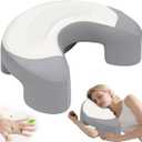 Side Sleeper Pillow for Adults, Ergonomic Memory Foam Pillow with Arm Hole for Neck, Rotator Cuff & Shoulder Pain Relief, Knee Pillow Between Legs, Shoulder Pillow for Left & Right Side Sleeper(Silk)