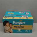 Pampers Swaddlers Diapers, Size 1 (8-14 lbs), 96 Count, Absorbent, Keeps Baby Dry and Comfortable, Skin Safe Disposable Baby Diaper