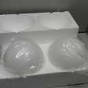 2 Pack 7.2-Inch Globe Pendant Lights, Mid Century Gold Pendant Light Fixtures, Globe Pendant Lights Kitchen Island with Milk Glass Shade Adjustable Hanging Fixture for Dining Room (Bulbs not Included)