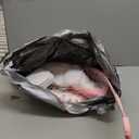 Portable Baby Bouncer Seat with 8 Melodies, 3 Vibration Levels & Adjustable Volume, Foldable Infant Bouncer Rocker with Safety Harness for Baby 0-6 Months, Indoor & Outdoor Use BR2402 (Pink)