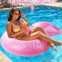 HeySplash Pool Floats, Inflatable Diamond Ring Pool Float, Large Engagement Ring Floatie for Bachelorette Party, Swim Tube River Lake Wedding Bride Stagette Decor Fun Toy Raft for Adults, Pink