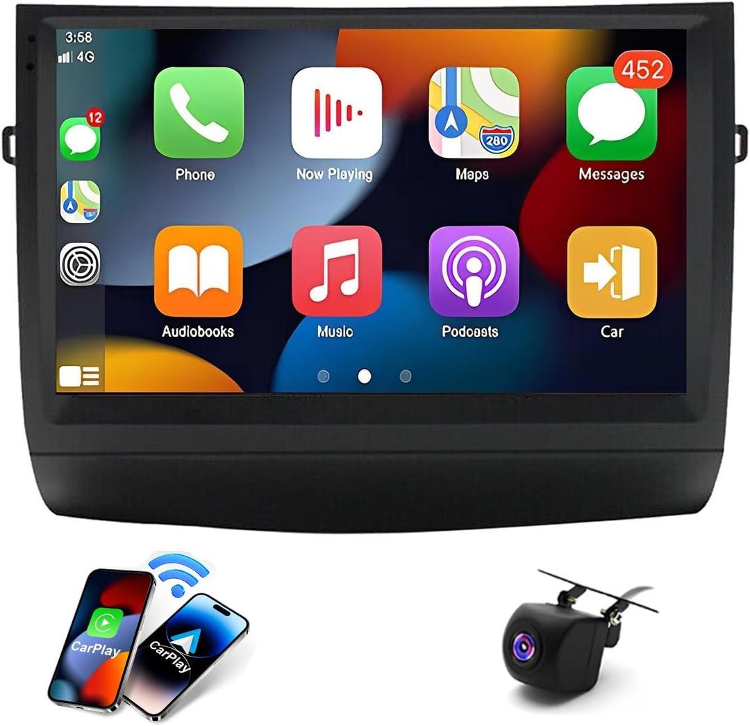 9 inch Car Stereo Radio for Chevrolet Chevy Malibu 2011 2012 2013 2014 2015, Andorid 13 Touchscreen Car Radio with Carplay & Android Auto, Support GPS Bluetooth SWC Backup Camera Radio (2G+32G)