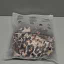 Molilove Womens Cheetah Print Romper Sexy Bodycon Shorts Jumpsuit Long Sleeve Crew Neck One Piece Outfits Y2K Trendy Clothes (Large)