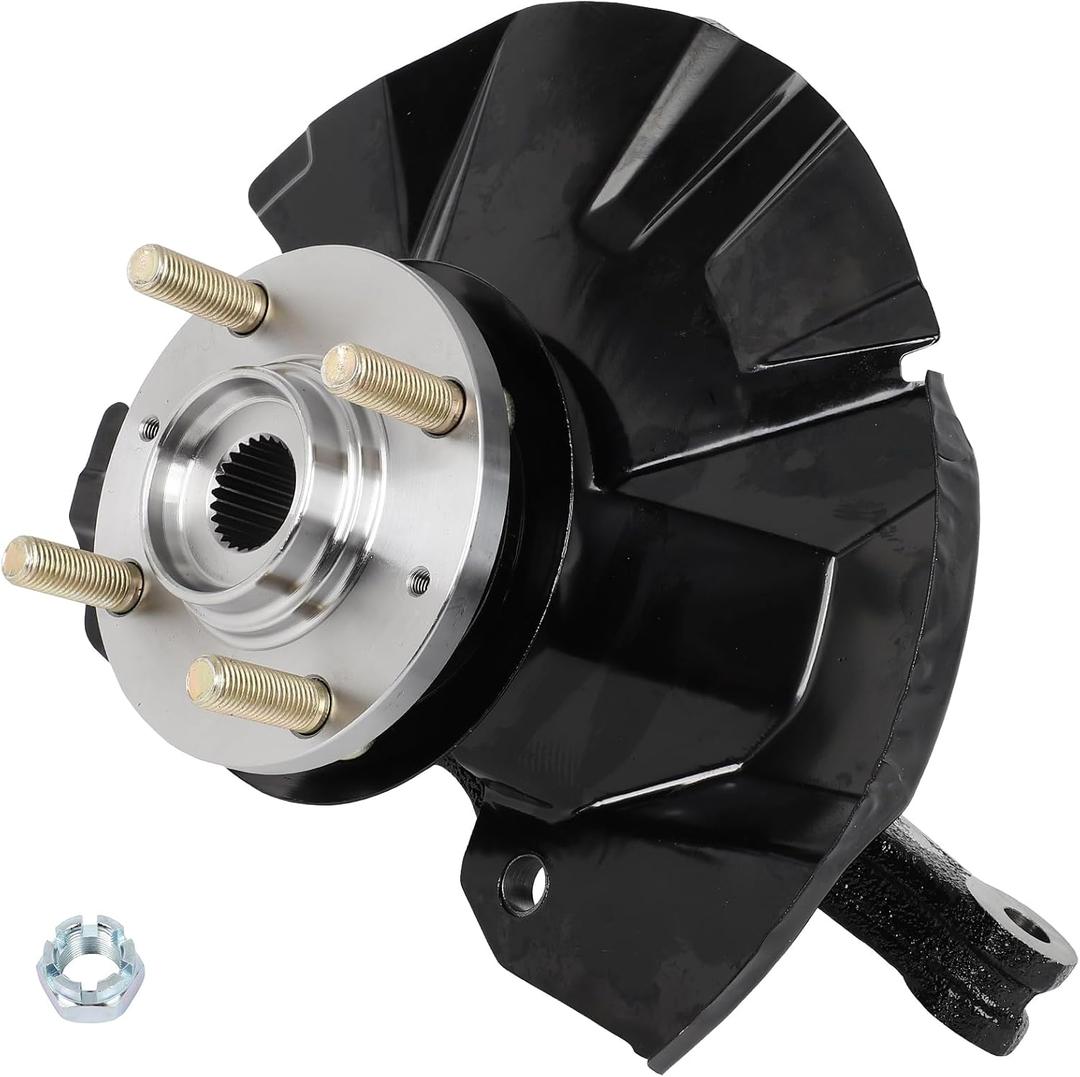 OCPTY Front Passenger Steering Knuckle & Hub Assembly for Hyundai Accent 2006-2011, 51716-1E100