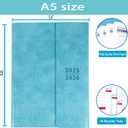 Planner 2025-2026, Weekly Monthly Academic Calendar for Jul 2025 - Dec 2026 [18 Month Agenda], 8.26" x 5.9" Faux Leather Cover + Thick Paper (Light Blue)