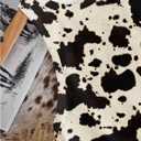 Women's Cow Print Tank Top Sleeveless Crewneck Fitted Crop Tops Summer Cowgirl Vest (L)