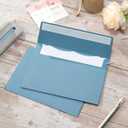 Wishop 100 Pack Dusty-Blue A7 Envelopes Self-Adhesive 5x7 Envelopes for Invitations, 5x7 Greeting Cards (Dusty-Blue, 5.24 x 7.21 Inches)