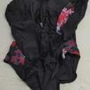 Women and Girls Matching Swimsuit: Long Sleeve One Piece Rash Guard Bathing Suit UPF 50+ (Please Order Separately) (6-8 Years, Black-mommy/Daughter)
