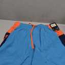 Under Armour Men's Comfort Swim Trunks, Shorts with Drawstring Closure & Full Elastic Waistband (Medium, Color Block Ether Blue)