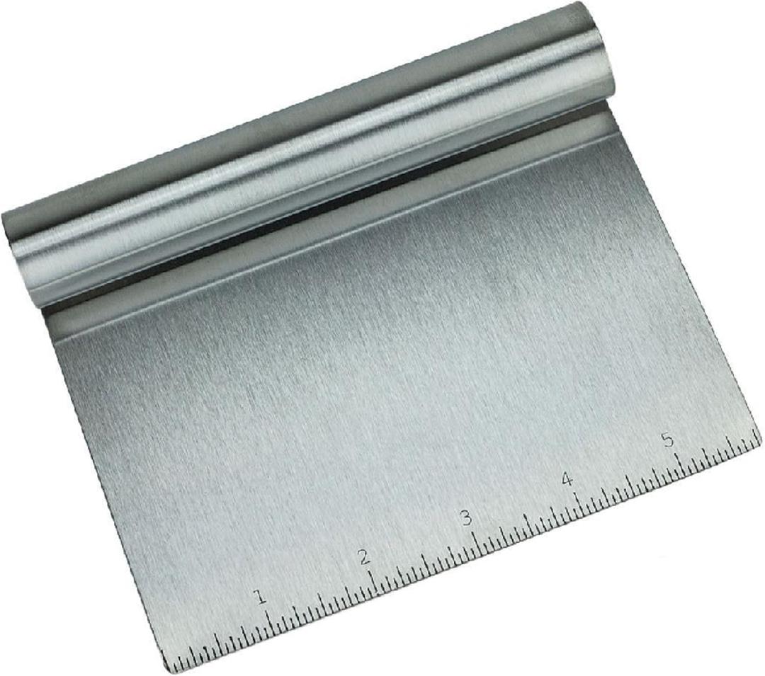 Stainless Steel Food Scraper and Chopper Large Griddle Spatula Kitchen Tool Gadget by Merry Bird