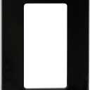 Leviton 1-Gang Decora Plus Screwless Wall Plate, 80301-SE, Black