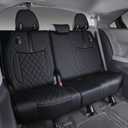 Custom Fit Sienna Seat Covers for 2021-2026 Toyota Sienna 7-Passenger XLE XSE Woodland Limited Platinum [Ottoman Not Covered], Waterproof Faux Leather Full Set Airbag Compatible (Black)