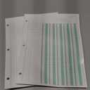 gisgfim 2 Pads 100 Sheets Columnar Analysis Pad 3 Hole Punch Accounting Ledger Book 8-1/2 x 11 Ledger Paper Pad Double Page Format Columnar Pads for Business Bookkeeping & Data(5 Column Ledger)