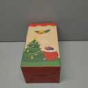 Christmas Snow Globe Water Lantern Musical Glitter Santa Claus Christmas Tree Decor, USB or Battery Operated Christmas Lantern for Thanksgiving 10.7" x 3.7" x 3.7"