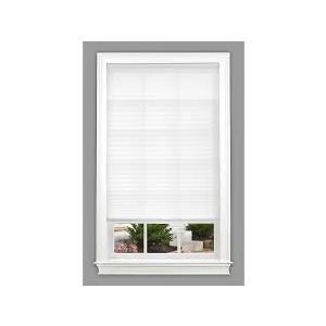 allen + roth 26-in x 48-in White Light Filtering Cordless Pleated shade Shade