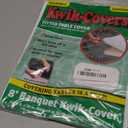 Kwik-Cover 3096PK-W 30'' X 96'' Kwik-Cover - White Fitted Table Cover (1 full case of 50)