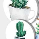 Tucocoo Electric Stove Burner Covers, Potted Cactus Plants Set of 2 Round Stove Burner Covers, 8 Inches and 10 Inches, Gas Stove Burner Covers, Metal Stove Burner Cover, Modern Cooktop Decorative